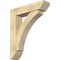 Ekena Millwork Thorton Slat Rough Sawn Bracket w/ Offset Brace, Douglas Fir, 8"W x 34"D x 40"H BKT0806X34X40THR06RDF - alternate 1